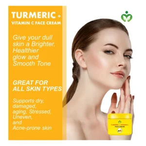 Turmeric and Vitamin C Face Cream for Dark Spots