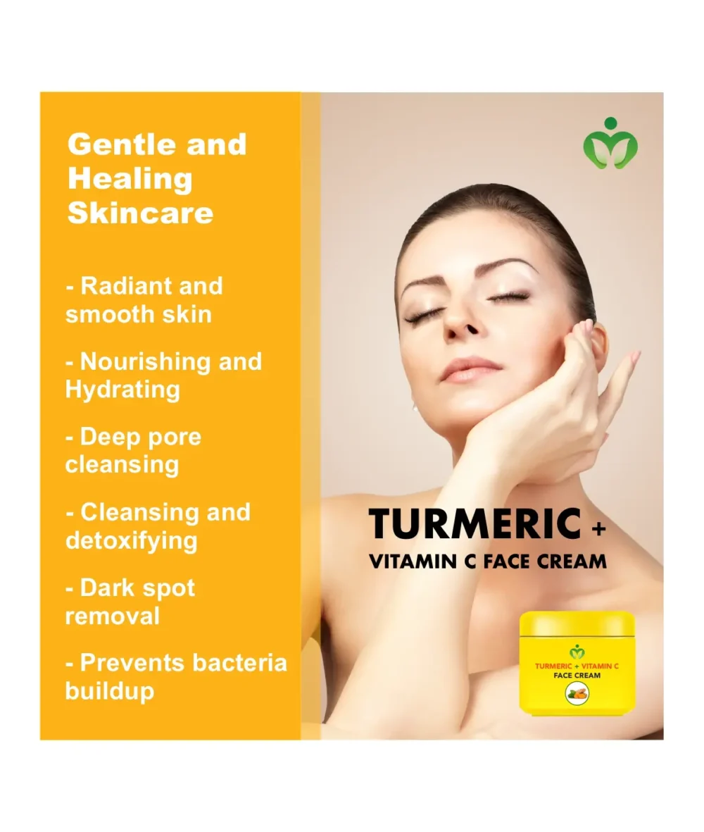 Turmeric and Vitamin C Face Cream for Dark Spots