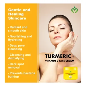 Turmeric and Vitamin C Face Cream for Dark Spots