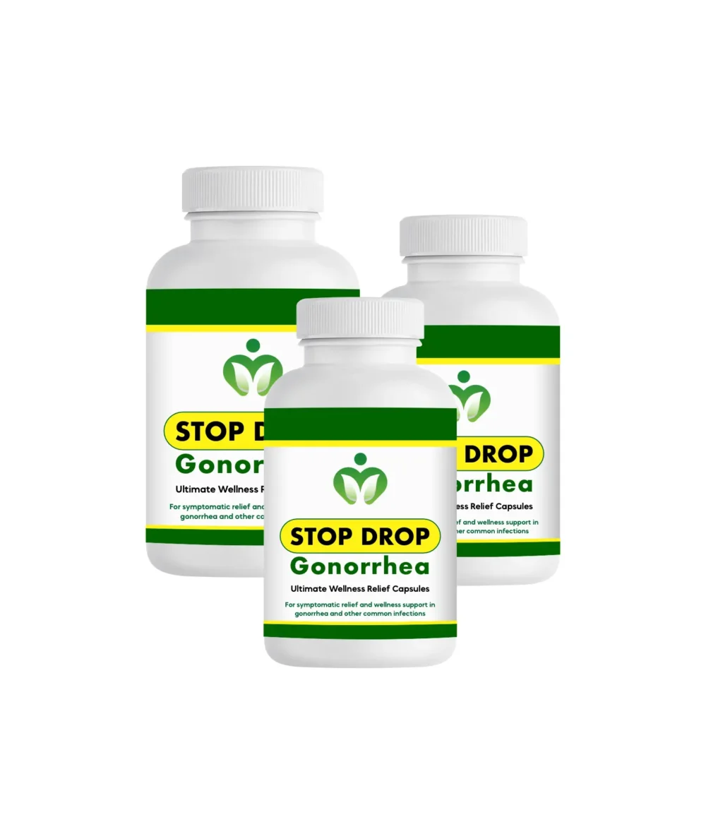 Stop Drop Gonorrhea Capsules – Supplement for Gonorrhea, Natural Relief for Discharge, Pain, Itching and Related Infections