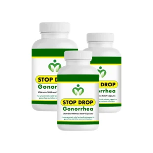 Stop Drop Gonorrhea Capsules – Supplement for Gonorrhea, Natural Relief for Discharge, Pain, Itching and Related Infections