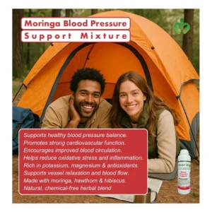 Moringa Blood Pressure Mixture - natural herbal formula for heart health, circulation support, and daily cardiovascular balance.