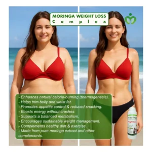 Moringa Weight Loss Complex - supports fat-burning and fat loss, reduces cravings, boosts metabolism